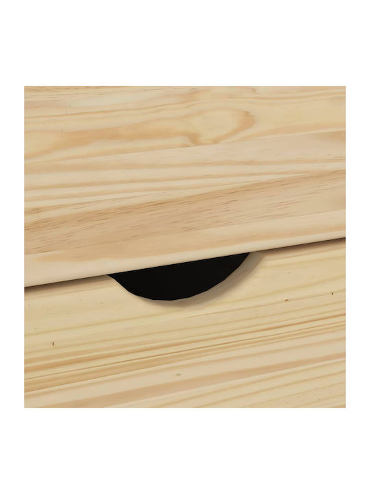 Office Drawer Made of Solid Brown Wood 34x39x61.5cm