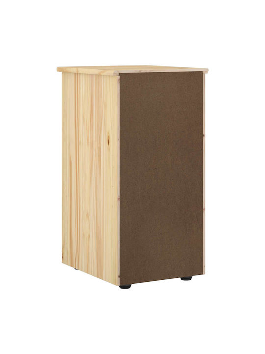 Office Drawer Made of Solid Brown Wood 34x39x61.5cm