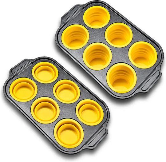 Formă Metalică Pentru Brioșe 6 Compartimente Din Silicon