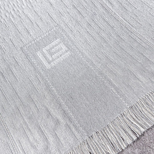 Guy Laroche Soho Ριχτάρι Διθέσιου Καναπέ Δύο 'Οψεων Chenille 180x250εκ. Silver