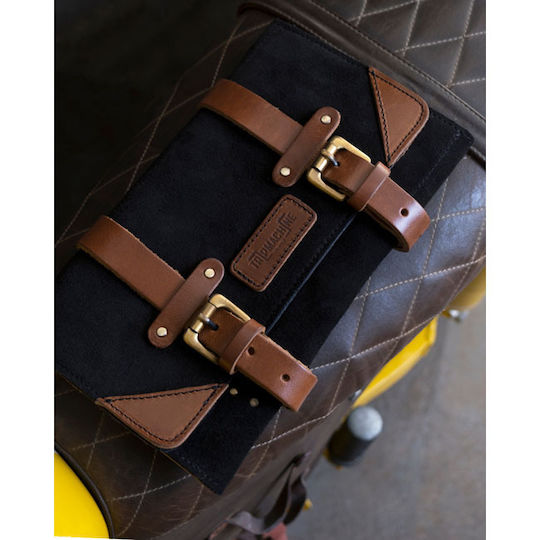 Trip Machine Εργαλειοθήκη Μοτοσυκλέτας Black / Vintage Tan σε Μαύρο Χρώμα