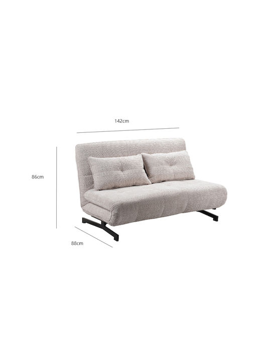 Escada Canapea Cu Două Locuri Pat Off White 142x88x86cm