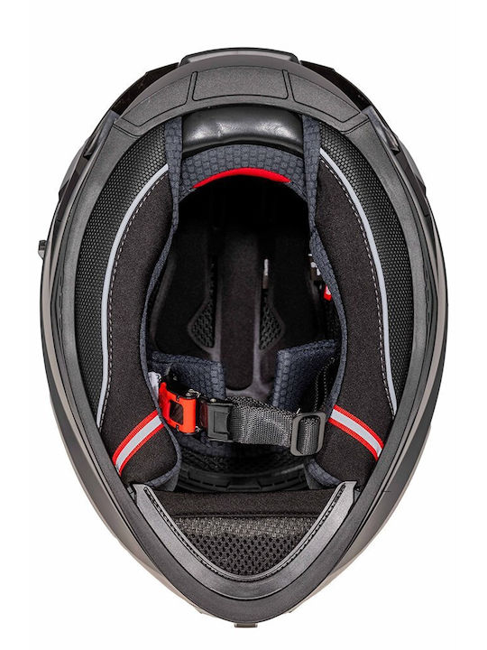 Nova Racing N340 Black Matt Motorcycle Helmet Full Face ECE 22.06 1550gr with Sun Visor