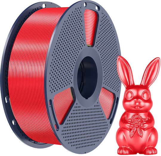 Sunlu Silk PLA+ 3D Printer Filament Red