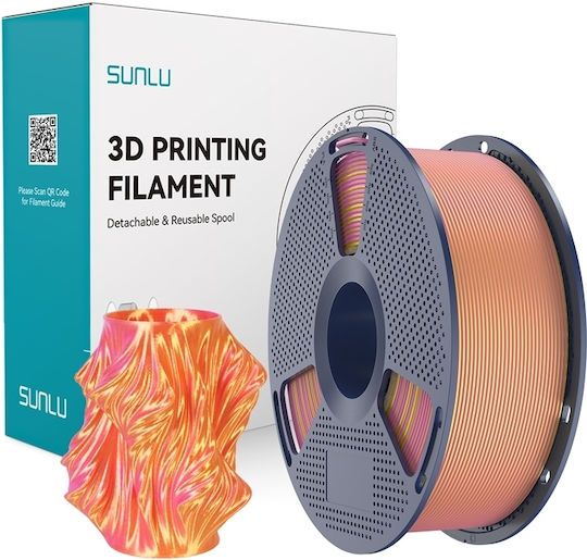 Sunlu Silk PLA+ 3D Printer Filament 1.75mm Dual Color Pink Gold 1kg