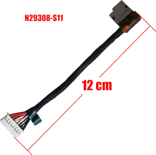 Dc Power Jack Socket for Laptop Hp Victus 16-r 16-r0000 16-s 16-s0000 16-wd 16t-wd 16-xd 16z-x 16t-wf 16-ae 16t-ae 230W N29308-s11 N29308-y11 N42568-001 12cm 15 Pins