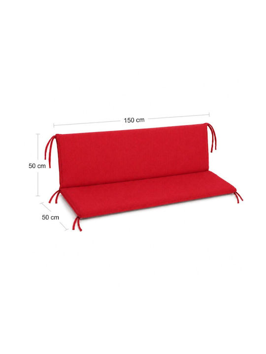 Pucioasa Perna Swing Cushion Pentru Scaune De Grădină Cu Spătar Burgundia 50x150cm