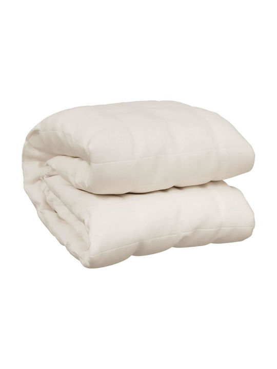 vidaXL Schwerkraftdecke für Sofa 138x200cm Ecru