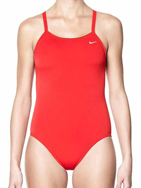 Racerback Спортен Бански Костюм Червен