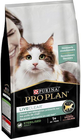 Pro Plan Live Clear Dry Food for Adult Neutered Cats with Sensitive Urinary with Salmon 1.4kg