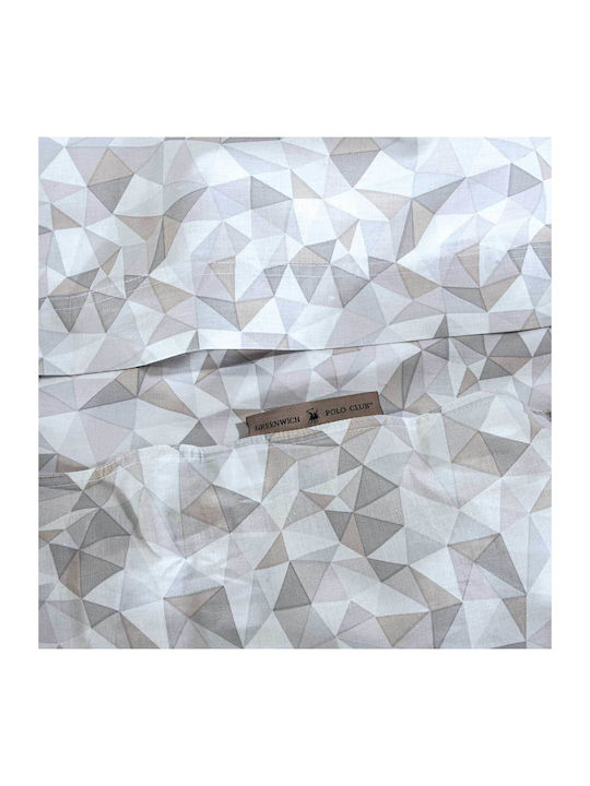 Greenwich Polo Club 2378 Σεντόνι Υπέρδιπλο 240x260εκ. Beige, Grey