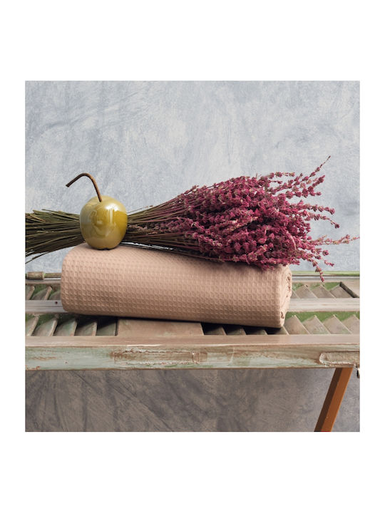 Cokitex Sommer Decke Piqué Einzeln 170x265cm Beige