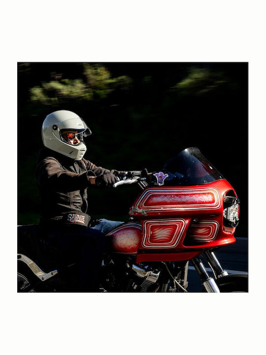 Biltwell Lane Splitter Lucios Chalk Cască Moto Față Întreagă ECE 22.06