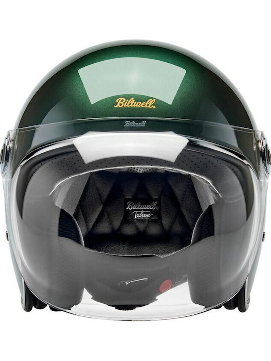 Biltwell Tahoe Metallic Sierra Green Κράνος Μηχανής Jet DOT / ECE 22.06