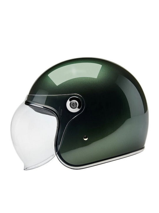 Biltwell Tahoe Metallic Sierra Green Κράνος Μηχανής Jet DOT / ECE 22.06