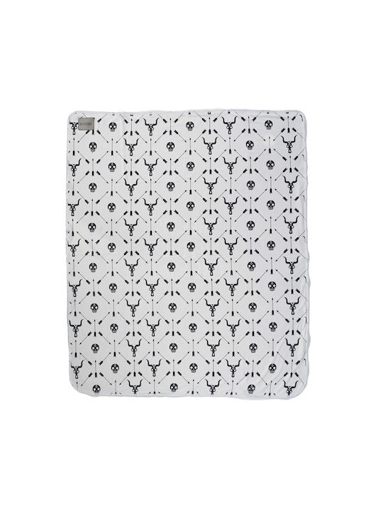 Bee. Unusual. There Is No Place Like Home Κουβέρτα Fleece Καναπέ 127x152εκ. White/Grey