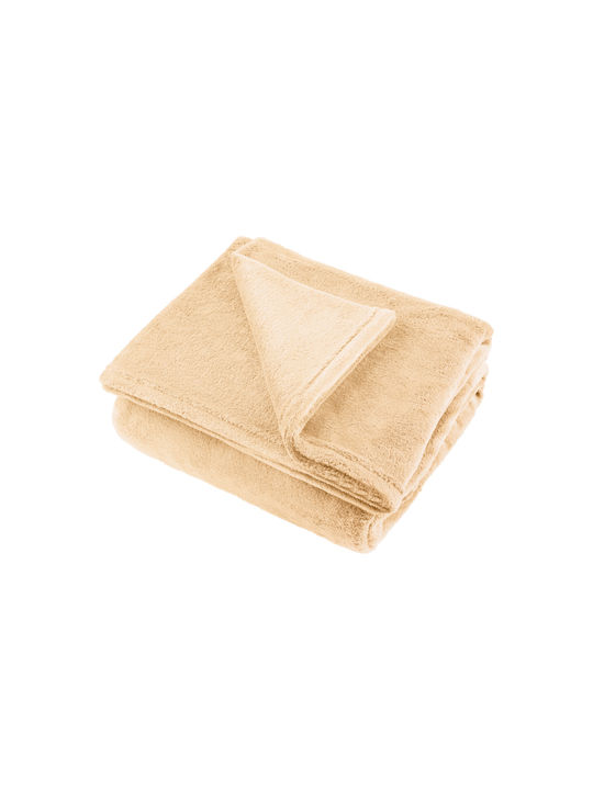 Teesa Κουβέρτα Fleece Διπλή 200x220εκ. Cream TSA8902-3
