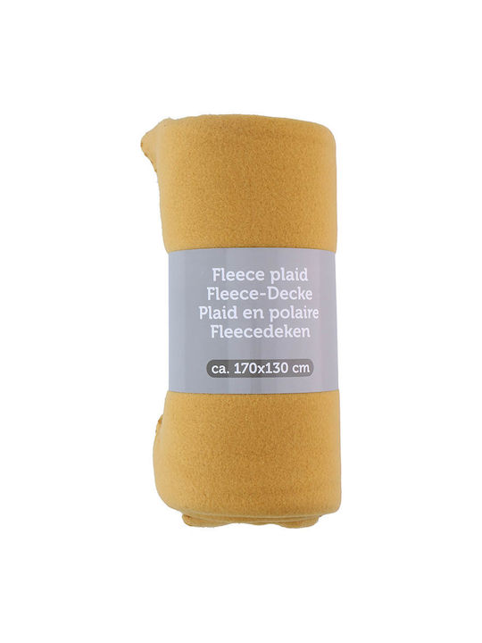 Pătură Polar Fleece Single 170x130cm Portocaliu