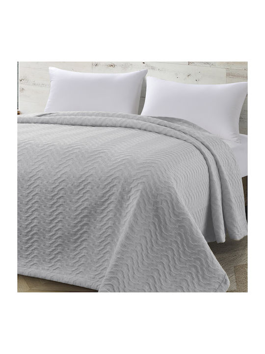 Beauty Home Pique Blanket Queen 230x270cm Gray 11174YD-GR