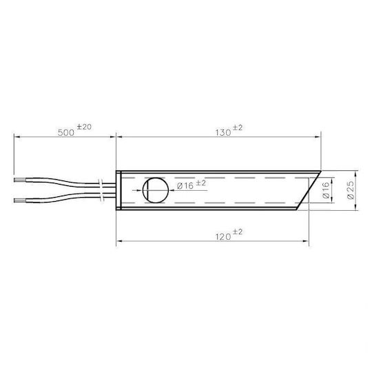 Ferroli Heizelemente Für Pelletofen Anselmo Cola Länge 130mm 350w X2