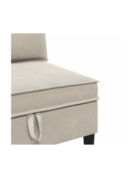 Colțar Canapea cu Spațiu de Depozitare Ovăz 210x140x82cm
