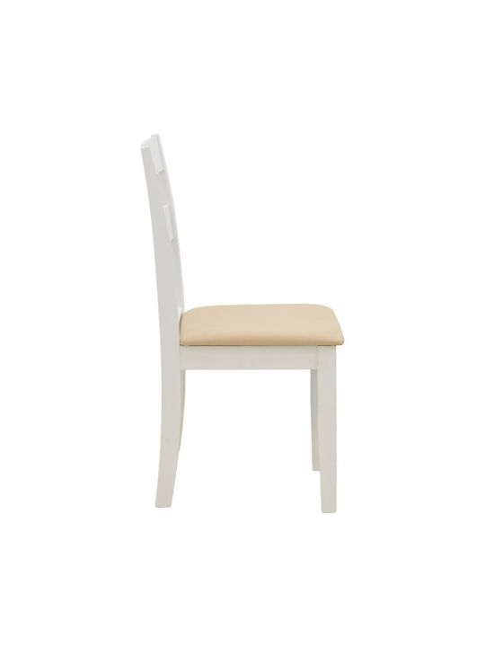 Dallan Wooden Dining Chairs White 2pcs 40x47.5x89cm