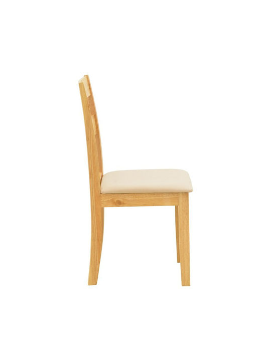 Dallan Wooden Dining Chairs Natural Shade 2pcs 40x47.5x89cm