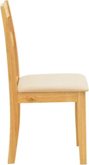 Dallan Wooden Dining Chairs Natural Shade 2pcs 40x47.5x89cm