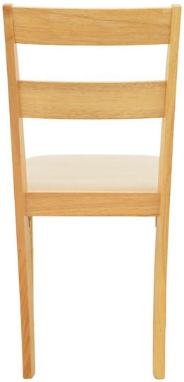 Dallan Wooden Dining Chairs Natural Shade 2pcs 40x47.5x89cm