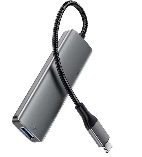 Acefast Hub 4 Ports with USB-A Connection Gray