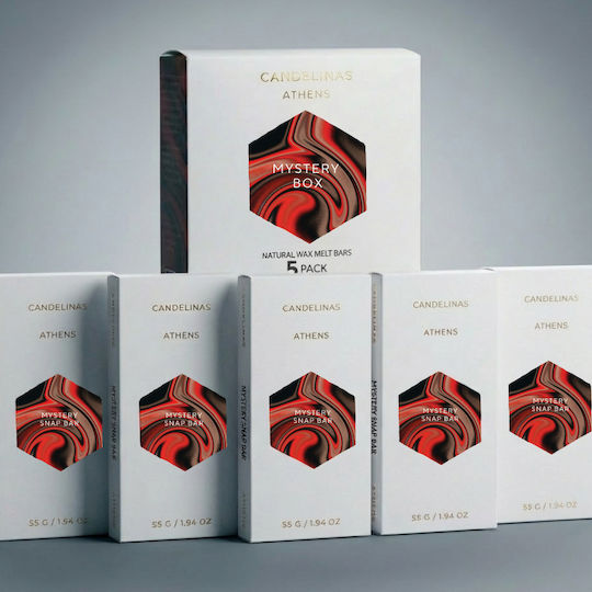 Candelinas Mystery 5 Bar Box Ceară Topită Snap Bar 55g Lumânare Aromatică Naturală