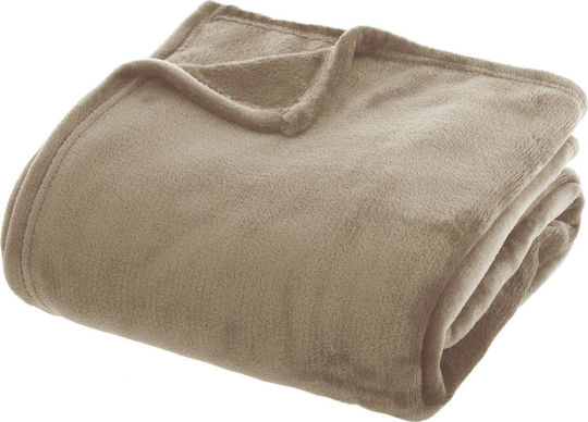 Atmosphera Soft Plush Ημίδιπλη 180x230εκ. Μπεζ