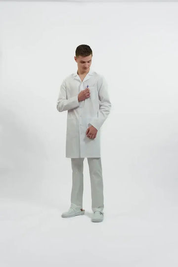 Masstex Unisex Ρούχο Γιατρών / Νοσηλευτών Λευκό