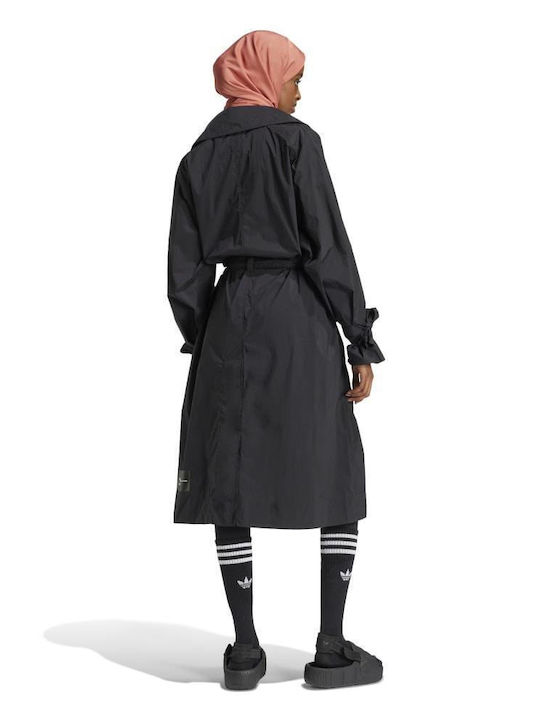 Ksenia Trench Damen Schwarz Trenchcoat Oversized