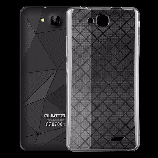 Umschlag Rückseite Silikon Transparent (Realme C3)