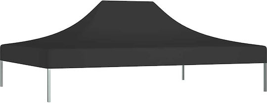 Klikareto Party Replacement Umbrella Fabric Black 3x4.5m