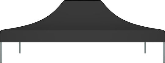Klikareto Party Replacement Umbrella Fabric Black 3x4.5m