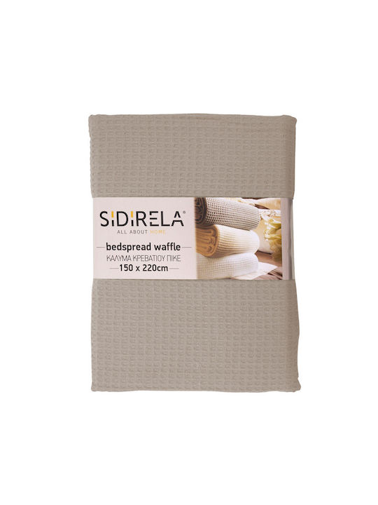 Sidirela Pique Blanket Single 150x220cm Taupe