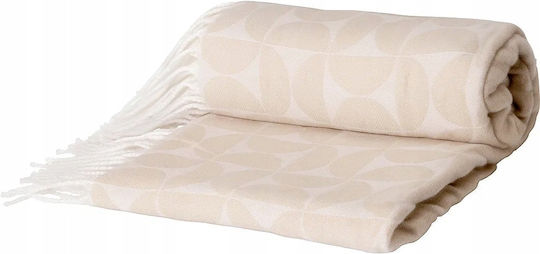 Home&Styling Collection Pătură Canapea Cu Franjuri 130x160cm Bej