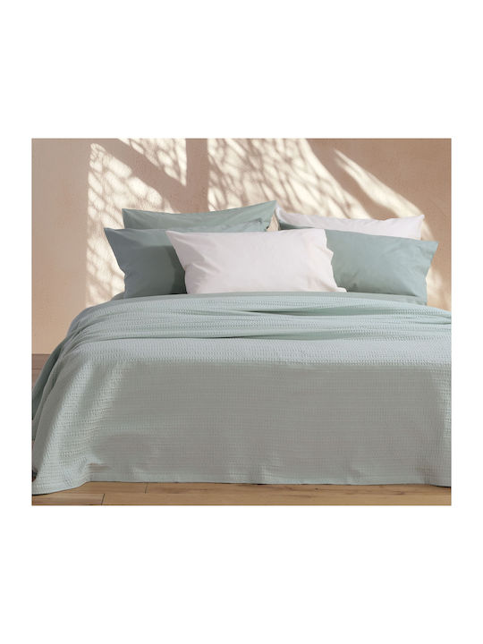 Nef-Nef Homeware Coole Piqué Decke Übergröße 220x240cm Mint