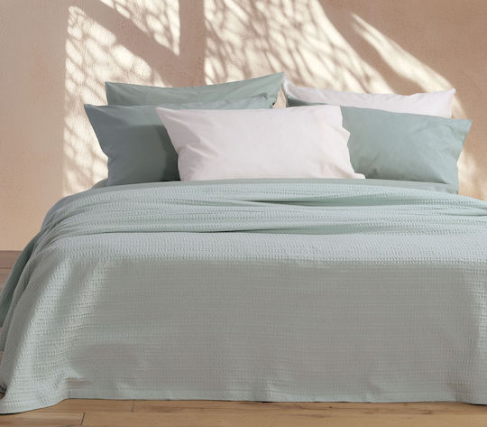 Nef-Nef Homeware Кул Одеяло Пике Свръхдвоен 220x240см Мента