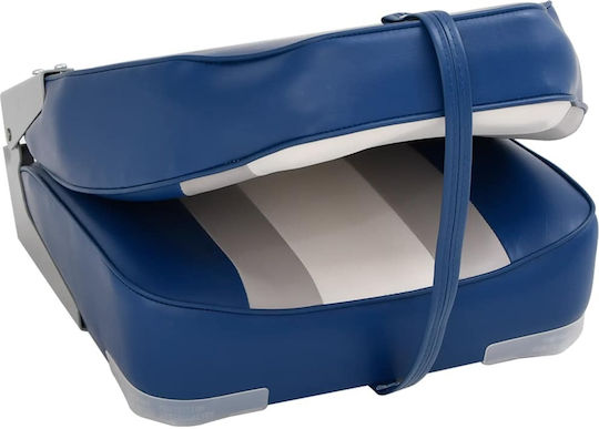 Boat Chairs Folding 2 Pieces High Back 3284303 Blue