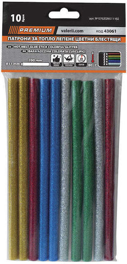 Hot Glue Sticks 10 Pcs Shiny Ø 11 X 200 Mm Premium