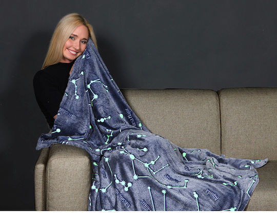 Kanguru 163.00 Einzelbett Decke Fleece mit Ärmeln 130x150cm Grau