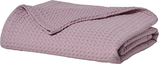 Kentia Cecilia Pique Blanket Double 220x240cm Lilac