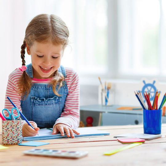 Kinder Schreibtisch Blau Relaxdays