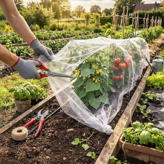 Plasă De Protecție Pentru Grădină Împotriva Insectelor Păsărilor Zola 3 X 6 M Hdpe 80 Plasă Albă