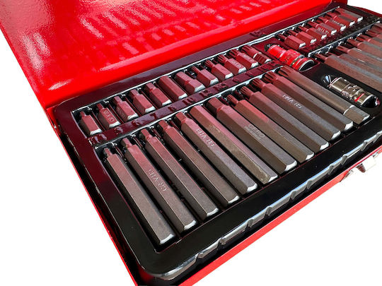 Set Vârfuri Allen Torx Xzn Hex Spline Cutie Metalică 40 Bucăți Gebo Tools