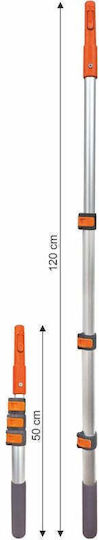 Telescopic Handle 50-120cm Rakes Brushes Click