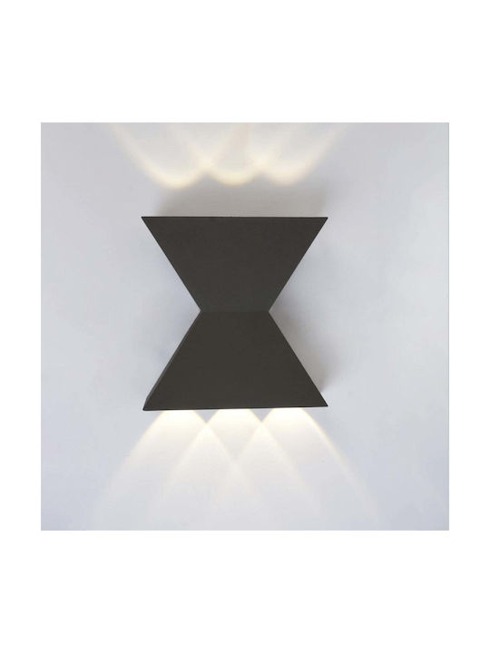 Lightex Светлина за стена с Интегриран LED Сива
